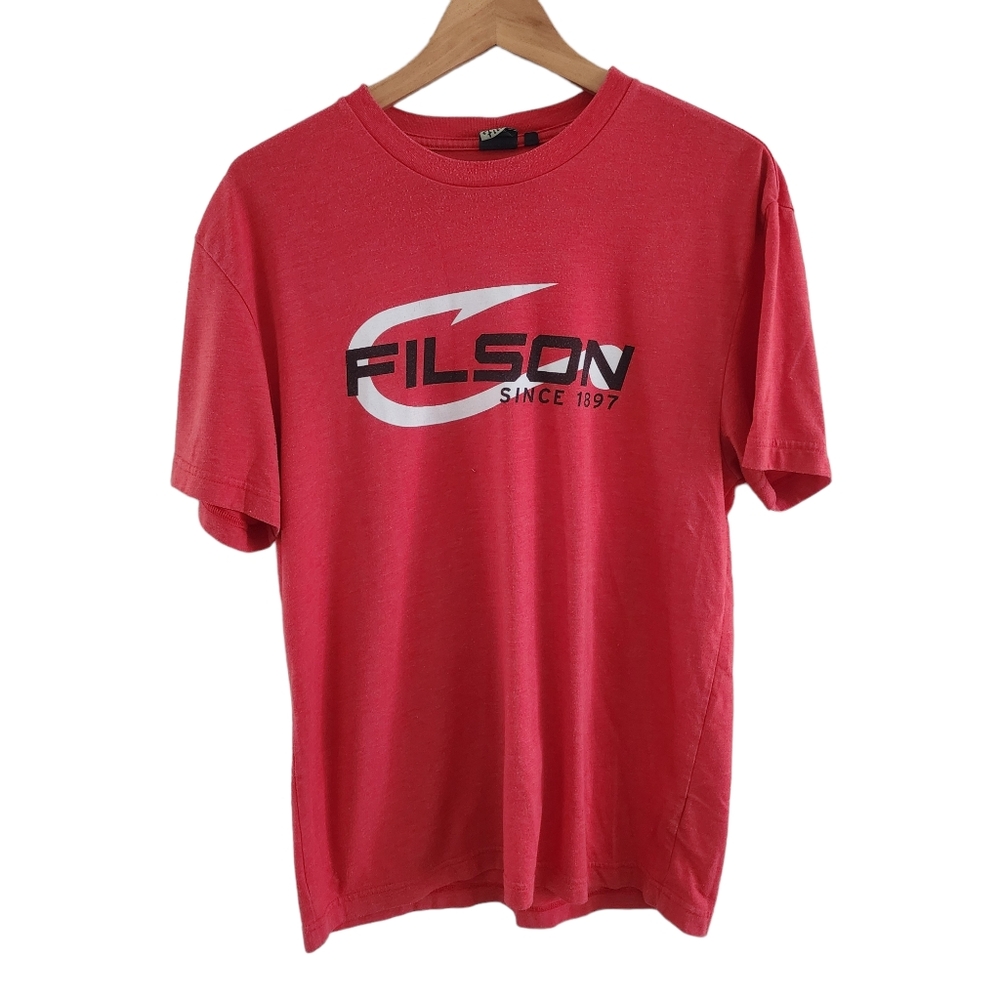 (M) Men Filson "Fish Hook" Logo T-shirt